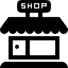Map Shop Outline Drawing Svg Vector, Free Vectors File
